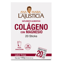 Colágeno con Magnesio (Sticks Sabor Fresa)